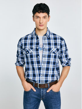 BIG STAR BIG STAR Koszula KOLISERSON Niebieski Basic Fit