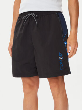 Puma Puma Pantaloni scurți sport PLAYSTATION 624703 Negru Loose Fit