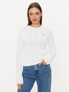 Polo Ralph Lauren Polo Ralph Lauren Džemper 211891640001 Bijela Regular Fit