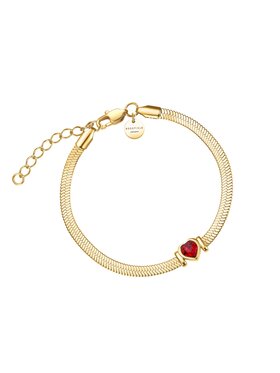 Rosefield Rosefield Bransoletka Heart Collection Złoty