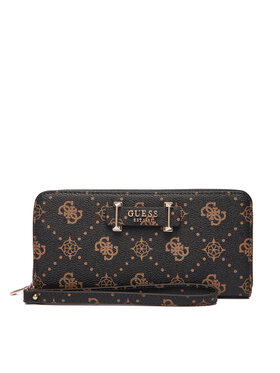 Guess Guess Голям дамски портфейл Silia Slg SWGP98 90146 Кафяв