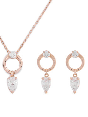 Swarovski Swarovski Kaklarotas un auskaru komplekts Mesmera 5733808 Rozā zelts