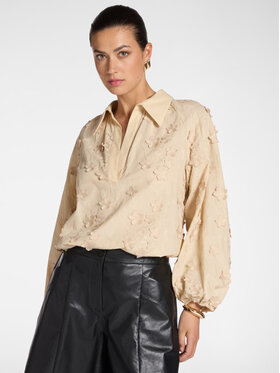 Elena Mirò Elena Mirò Bluzka 2154Z000060N002 Kremowy A-Line Fit