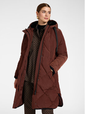 Elena Mirò Elena Mirò Giubbotto piumino F810P000233N022 Marrone Over Fit