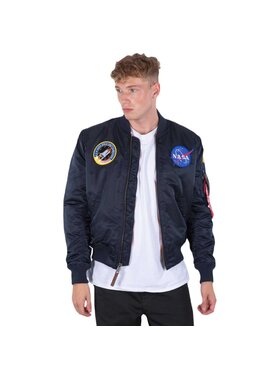 Alpha Industries Alpha Industries Bunda bomber AI.166107-07-5XL Tmavomodrá Slim Fit