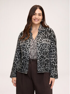 Fiorella Rubino Fiorella Rubino Kardigan M471L008747N0S3 Szary Boxy Fit