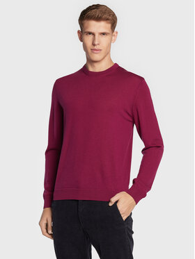 United Colors Of Benetton United Colors Of Benetton Sweter 1071U1O76 Bordowy Regular Fit