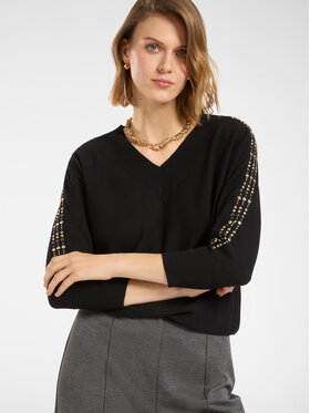 Elena Mirò Elena Mirò Cardigan M462Z000595N033 Nero Boxy Fit