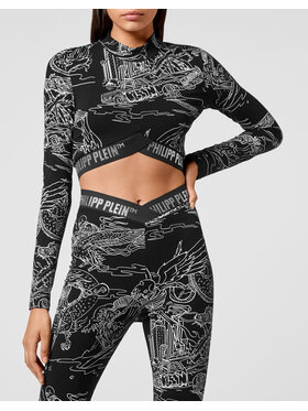 PHILIPP PLEIN PHILIPP PLEIN Funkčné tričko 3931 Čierna Jogger Fit