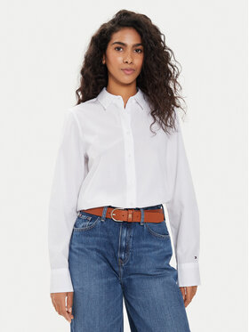 Tommy Hilfiger Tommy Hilfiger Hemd WW0WW43344 Weiß Regular Fit