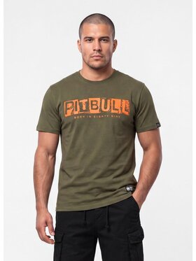 PITBULL PITBULL T-Shirt BLACKY Zielony Regular Fit