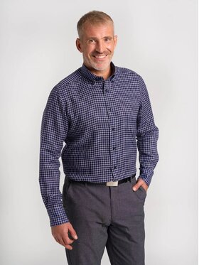 Willsoor Willsoor Koszula 43048/1sl Granatowy Slim Fit