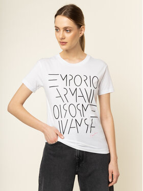 Emporio Armani Emporio Armani T-Shirt 3H2T7B 2JSYZ 0100 Biały Regular Fit