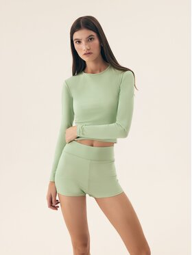 Esotiq Esotiq Bluzka 43124 Zielony Regular Fit