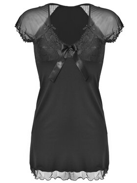 DKaren Lingerie DKaren Lingerie Halka Irina Czarny Slim Fit