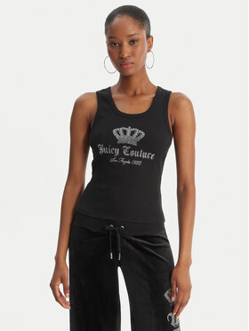 Juicy Couture Juicy Couture Top Gothic Crown JCBLV126807 Czarny Slim Fit