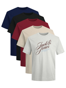 Jack&Jones Jack&Jones 5 t-kreklu komplekts Inwood 12291656 Daudzkrāsains Regular Fit