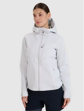 4F 4F Kurtka softshell 4FWSS25TSOFF315-27S Szary Slim Fit