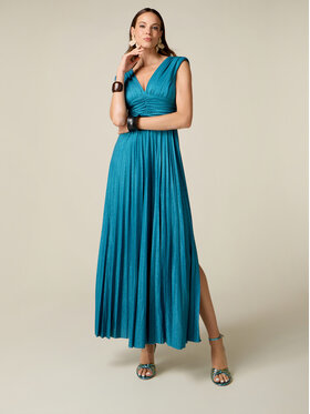 Oltre Oltre Abito da sera 7069J000989N014 Turchese A-Line Fit