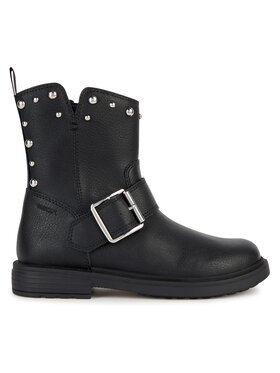 Geox Geox Botine Jr Eclair J369QK 000BU C9999 S Negru