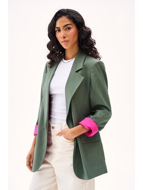 NAOKO NAOKO Marynarka Fresh Chapter Zielony Regular Fit