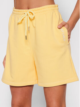 PLNY LALA PLNY LALA Short de sport Shorty PL-SI-SH-00009 Jaune Loose Fit