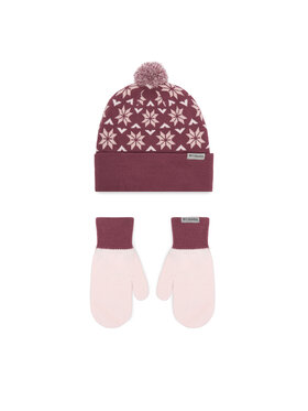 Columbia Columbia Komplekti kuuluvad müts ja kindad Snowflake 2180781 Tumeroosa