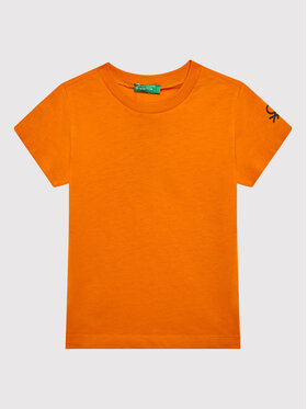 United Colors Of Benetton United Colors Of Benetton T-Shirt 3I1XC13E1 Pomarańczowy Regular Fit