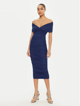 BARDOT BARDOT Sukienka koktajlowa 59756DB Niebieski Slim Fit