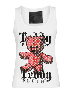 PHILIPP PLEIN PHILIPP PLEIN Tank top 1259 Bílá Skin Tight Fit
