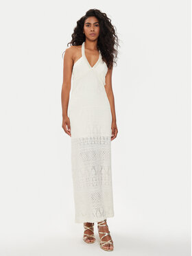 Liu Jo Liu Jo Kleid für den Alltag MA4155 J4061 Écru Regular Fit