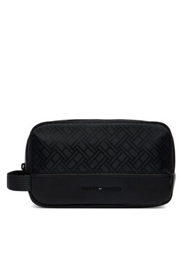 Tommy Hilfiger Tommy Hilfiger Smink táska Th Nylon Jacquard Washbag AM0AM14508 Fekete