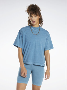 Reebok Reebok T-Shirt Classics Natural Dye Boxy T-Shirt HT7857 Modrá