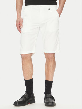KARL LAGERFELD KARL LAGERFELD Bavlnené šortky 265812 552829 Biela Regular Fit