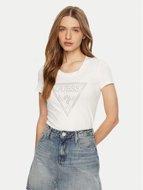 Guess Guess T-shirt W5RI11 J1314 Bianco Regular Fit