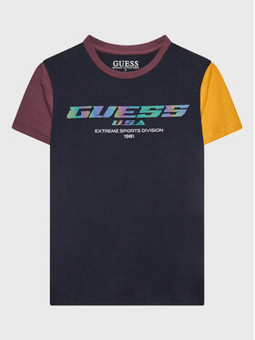 Guess Guess T-Shirt L2BI22 I3Z11 Granatowy Regular Fit