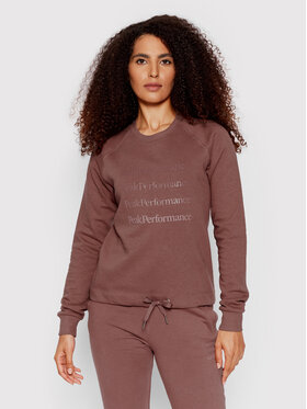 Peak Performance Peak Performance Суитшърт Ground Crew G77288090 Кафяв Regular Fit