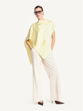 KMX KMX Bluzka 505310023 Żółty Loose Fit