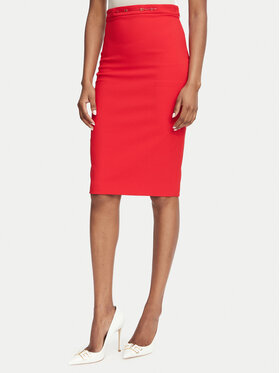 Elisabetta Franchi Elisabetta Franchi Ravno krilo GO-223-66E2-V320 Rdeča Slim Fit