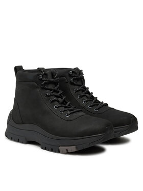 Calvin Klein Jeans Pohodni čevlji Hybrid Wp Boot Laceup Rebellious YM0YM01077 Črna