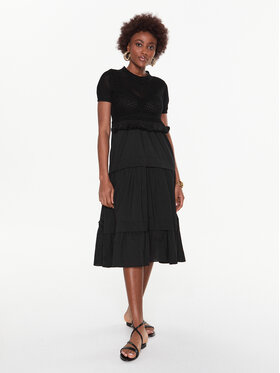 TWINSET TWINSET Ежедневна рокля 231TT3081 Черен Regular Fit