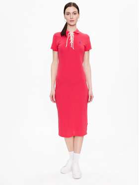Polo Ralph Lauren Polo Ralph Lauren Kleid für den Alltag 211892666001 Rot Regular Fit
