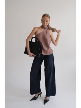 ROSE AVENUE ROSE AVENUE Top ALICE Miedziany Basic Fit