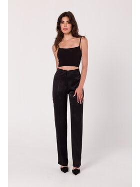 Makover Makover Dámske nohavice K174 Čierna Modern Fit