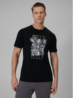 4F 4F T-Shirt CITY Czarny Regular Fit