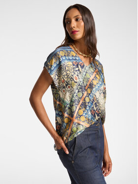 Elena Mirò Elena Mirò Blusa 2165P000208N002 Blu Regular Fit
