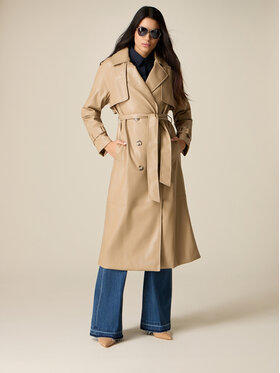 Oltre Oltre Giacca in similpelle 0002J000148N013 Crema Slim Fit