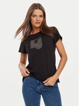Liu Jo Liu Jo T-shirt TF4209 J6040 Crna Regular Fit