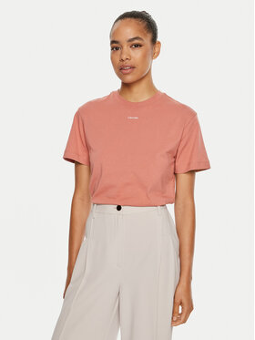 Calvin Klein Calvin Klein Póló Nano Logo K20K207519 Rózsaszín Regular Fit