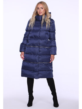 Perso Perso Zimní kabát z odpinanym dołem Tmavomodrá Regular Fit